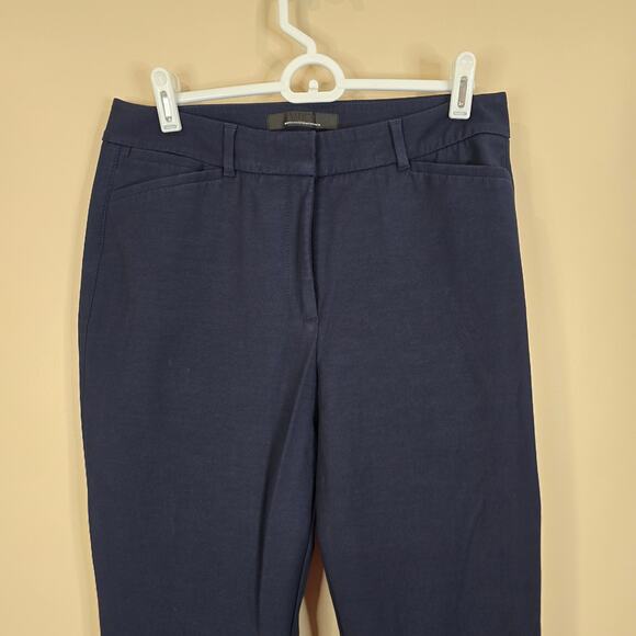 Women's WHBM Navy Blue "Ines Curvy Boot Leg" Dress Pants Trousers | Size 6 - Picture 3 of 12